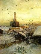 Alexei Savrasov Sukharev Tower Sweden oil painting artist